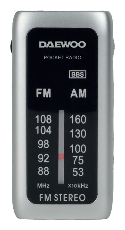 Radio Portátil Daewoo Dw1129/ Plata