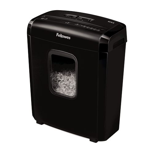Destructora Fellowes 6M/ Minicorte De 4 X 12 Mm/ Negra