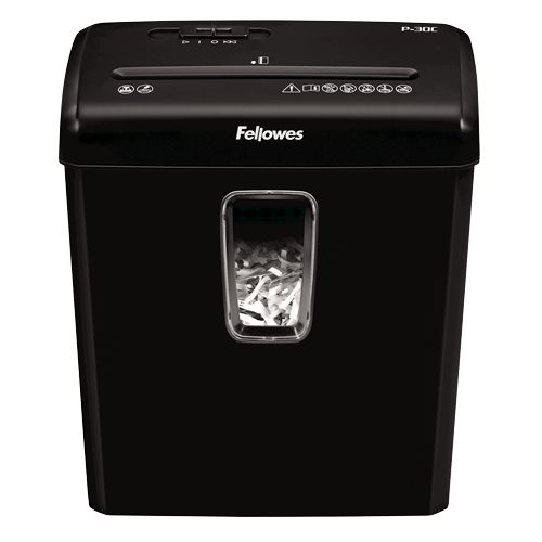 Destructora Fellowes P-30C/ Corte En Partículas De 4 X 34 Mm/ Negra