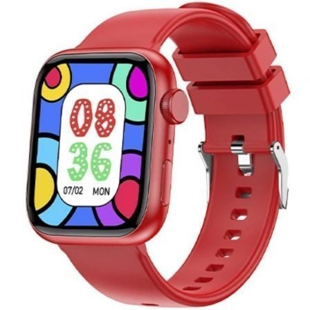 Smartwatch Forever Igo Watch 3 Jw-500/ Notificaciones/ Frecuencia Cardíaca/ Rojo