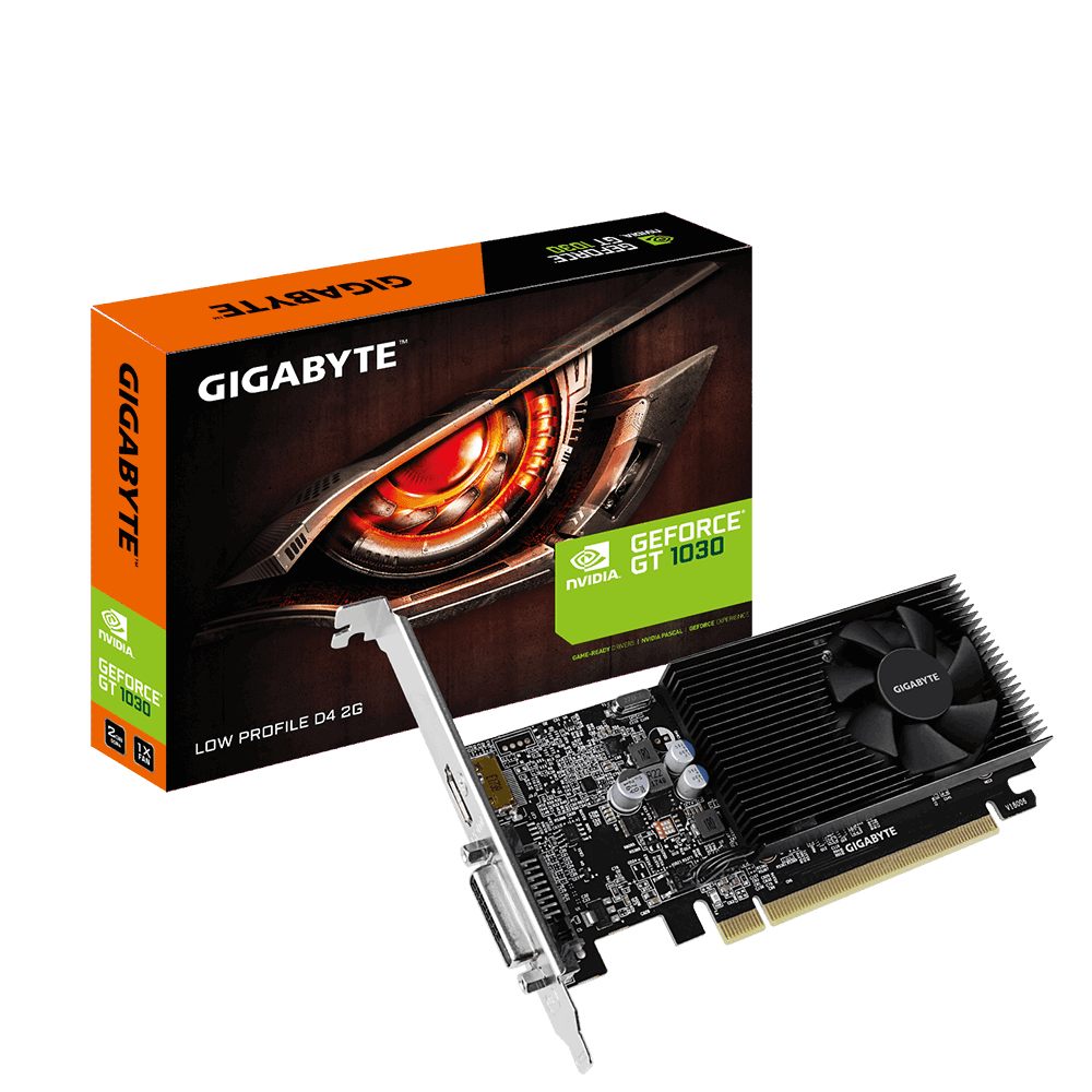 Tarjeta Gráfica Gigabyte GeForce Gt 1030 D4 2G/ 2 GB GDDR4/ Compatible Con Perfil Bajo