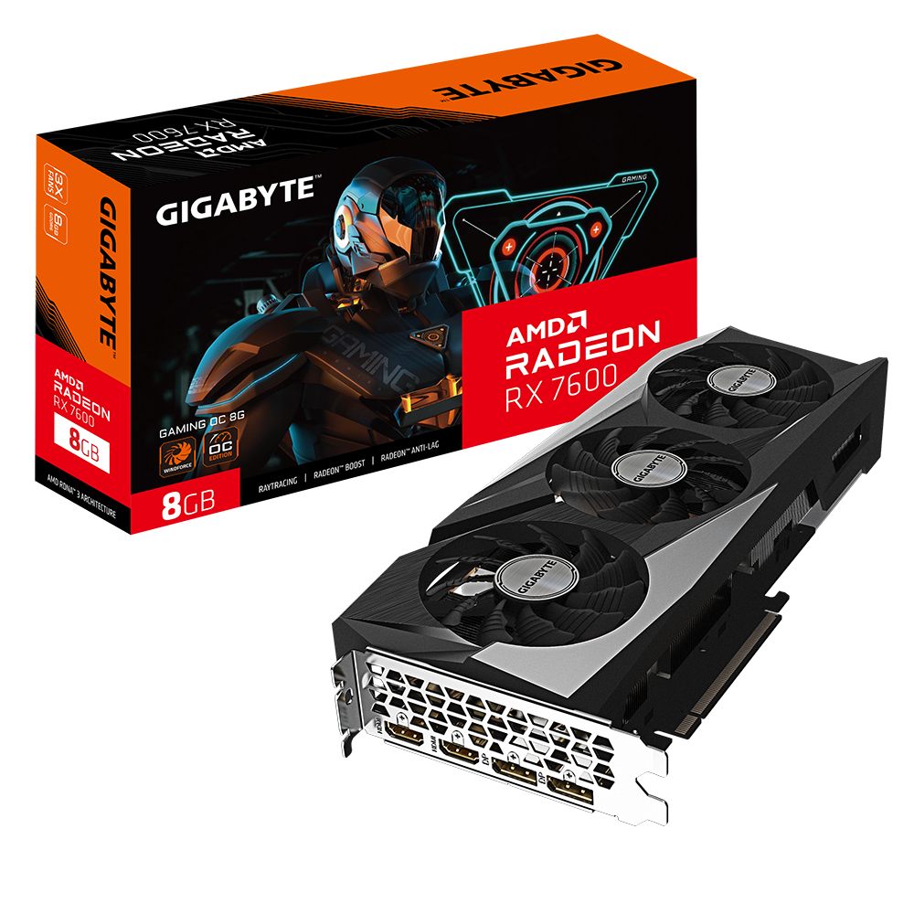 Tarjeta Gráfica Gigabyte Radeon Rx 7600 Gaming Oc/ 8 GB GDDR6