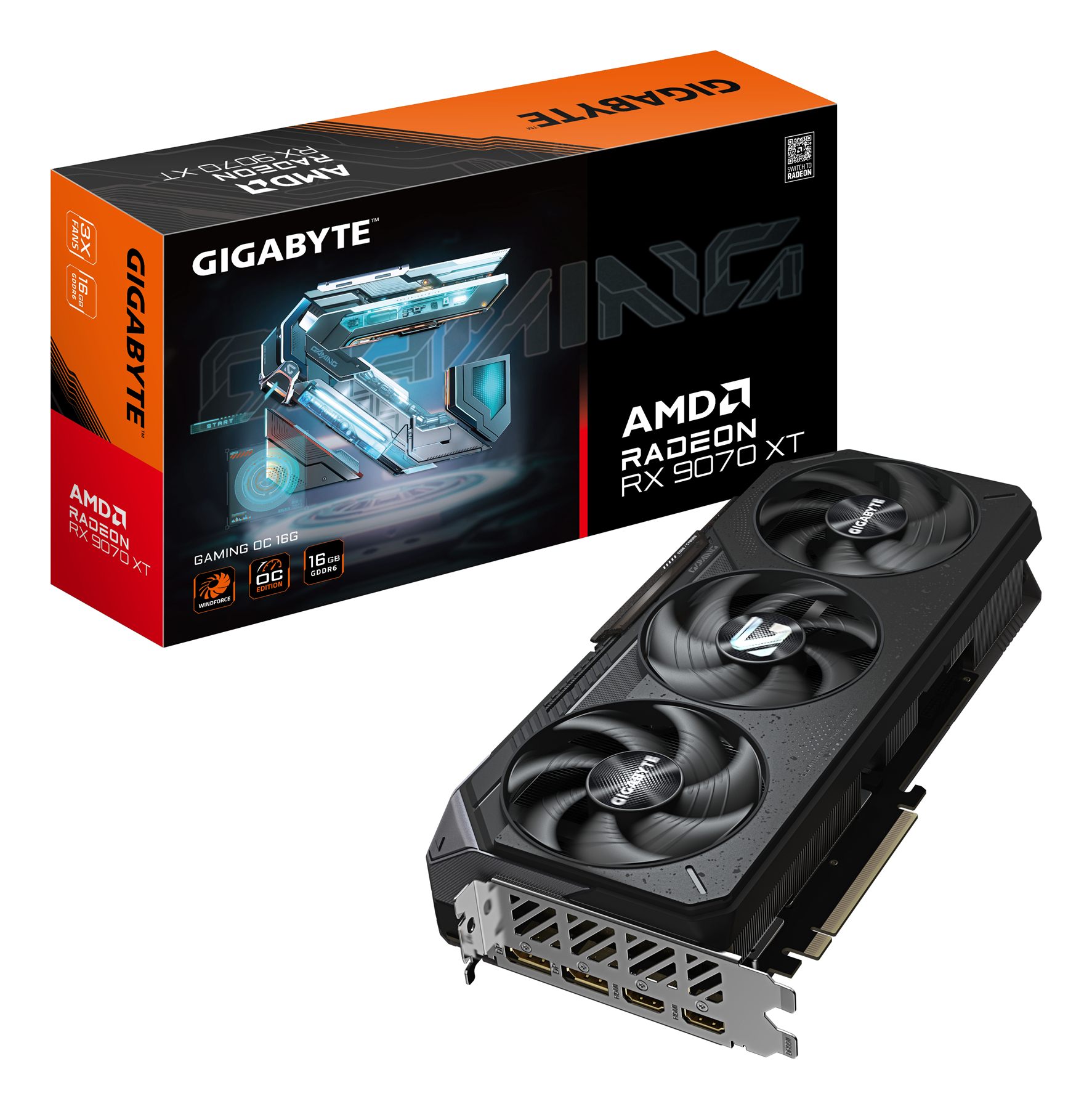 Tarjeta Gráfica Gigabyte Radeon Rx 9070 Xt Gaming Oc/ 16 GB GDDR6