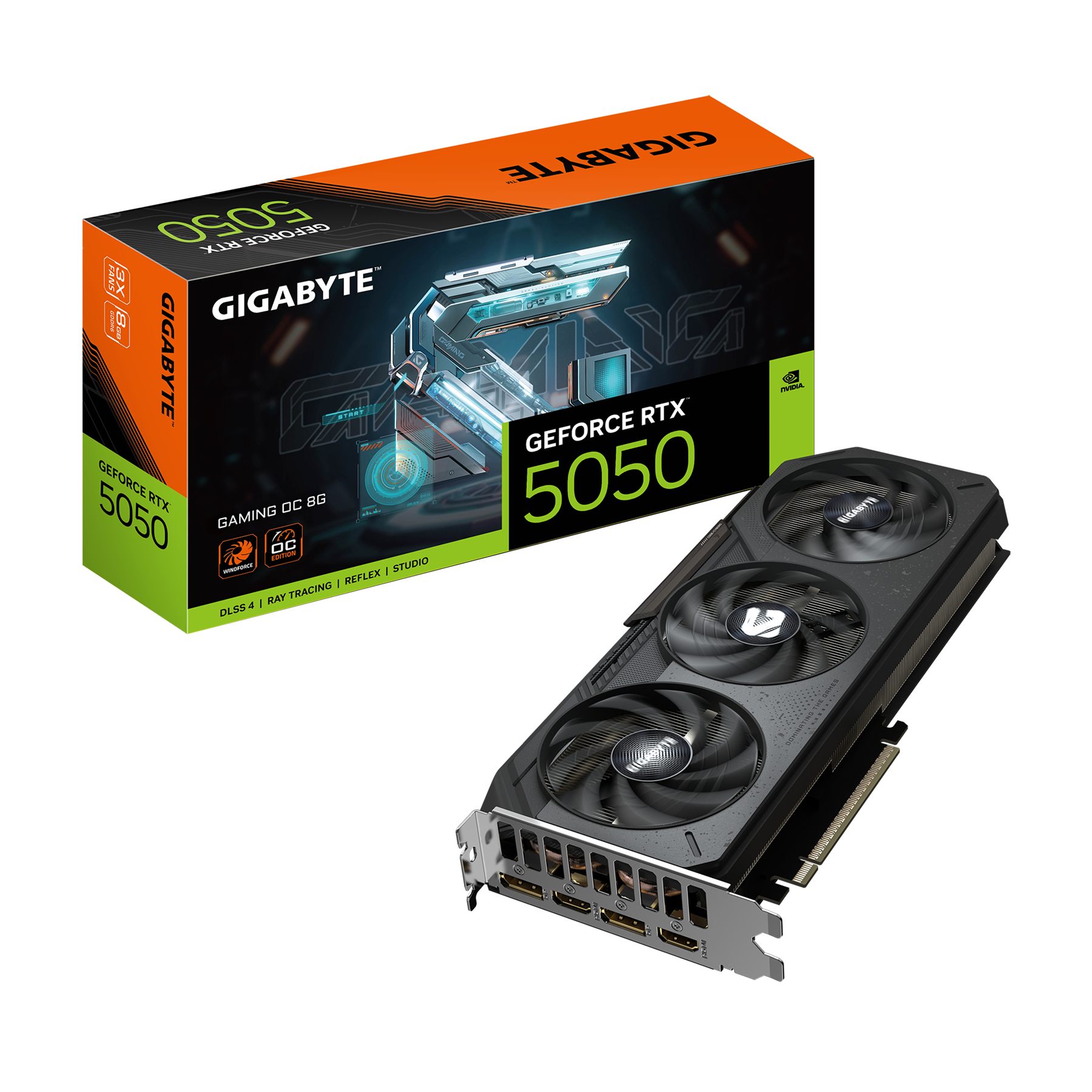 Tarjeta Gráfica Gigabyte GeForce RTX 5050 Gaming Oc/ 8 GB GDDR6