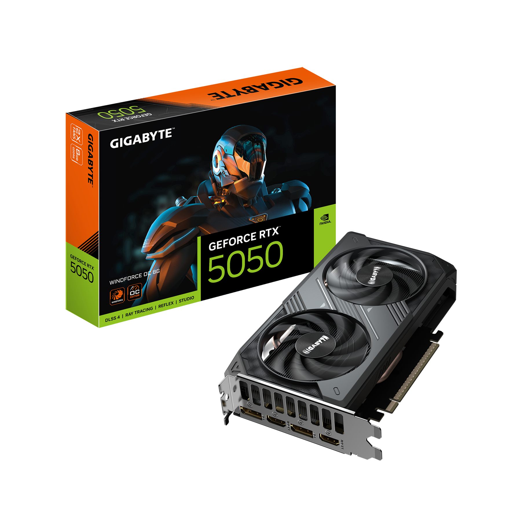 Tarjeta Gráfica Gigabyte GeForce RTX 5050 Windforce Oc/ 8 GB GDDR6