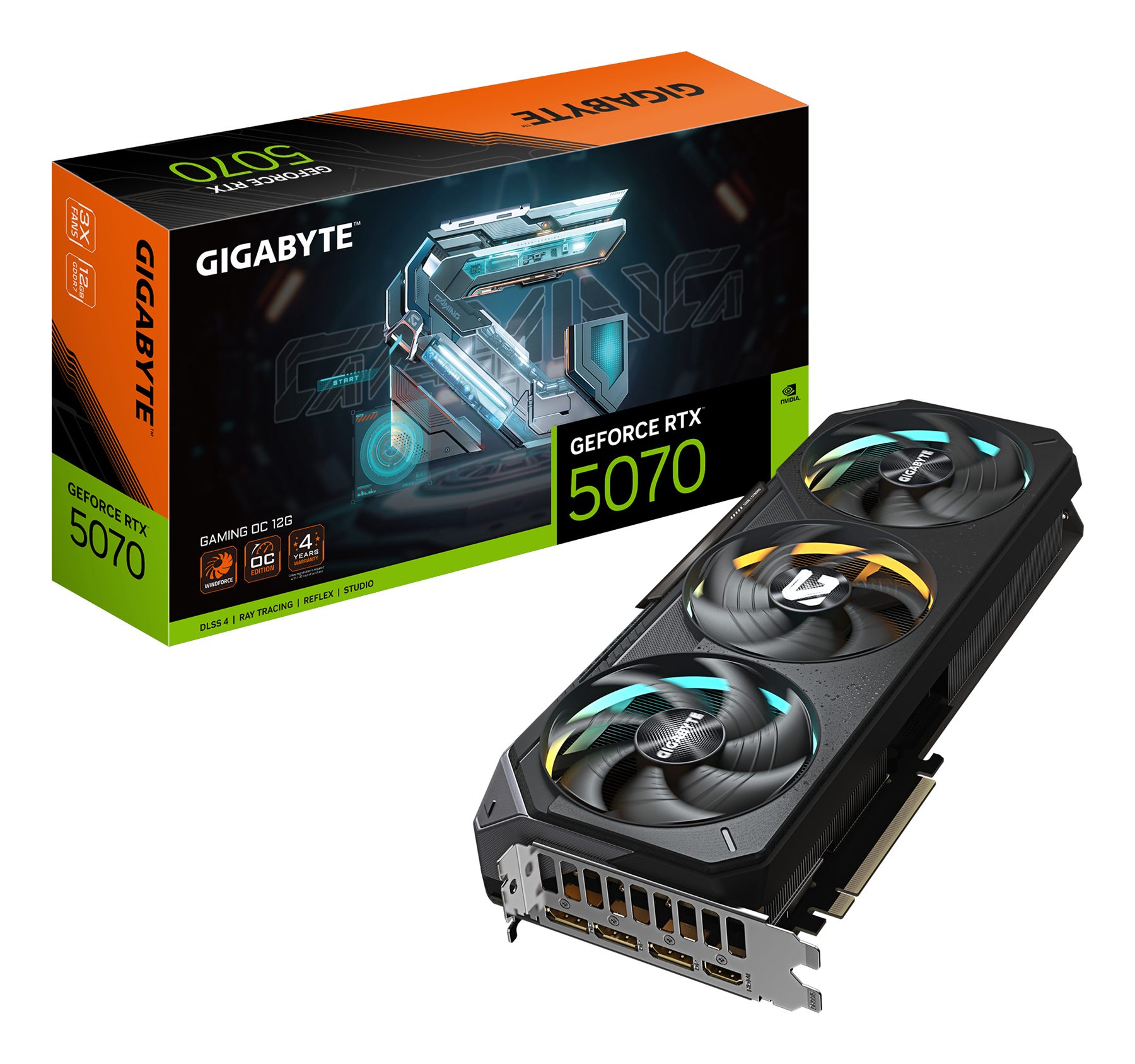 Tarjeta Gráfica Gigabyte GeForce RTX 5070 Gaming Oc/ 12 GB GDDR7