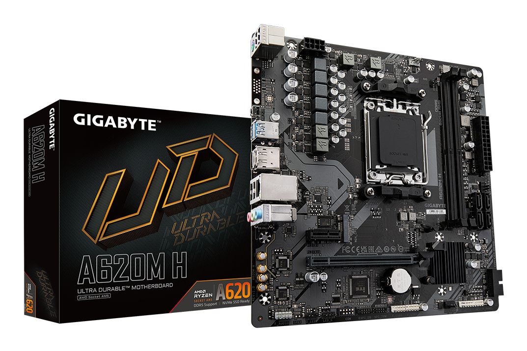 Placa Base Gigabyte A620m H Socket Am5/ DDR5/ PCIe 4.0/ Micro Atx