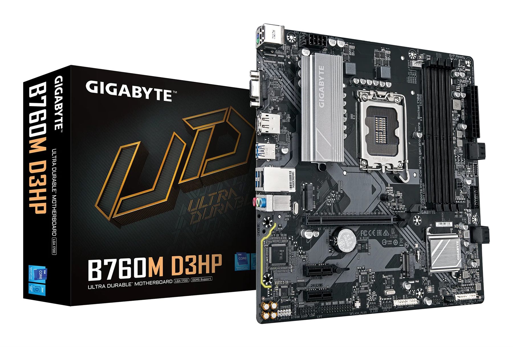 Placa Base Gigabyte B760m D3hp Socket 1700/ DDR5/ PCIe 4.0/ Micro Atx