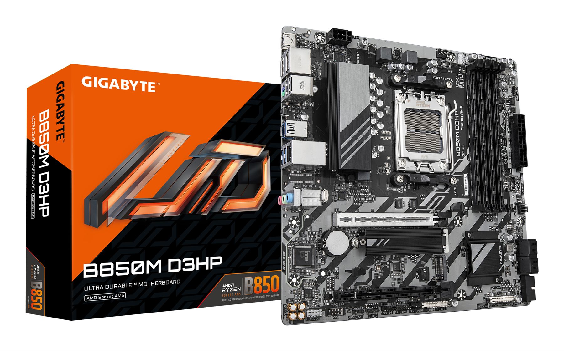 Placa Base Gigabyte B850m D3hp/ Socket Am5/ DDR5/ PCIe 5.0/ Micro Atx
