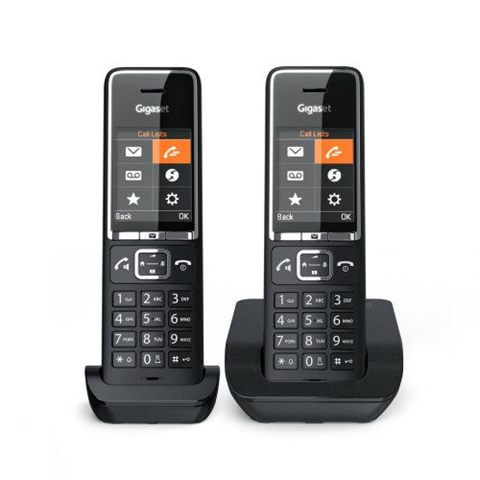 Teléfono Inalámbrico Gigaset Comfort 550/ Pack Duo/ Negro