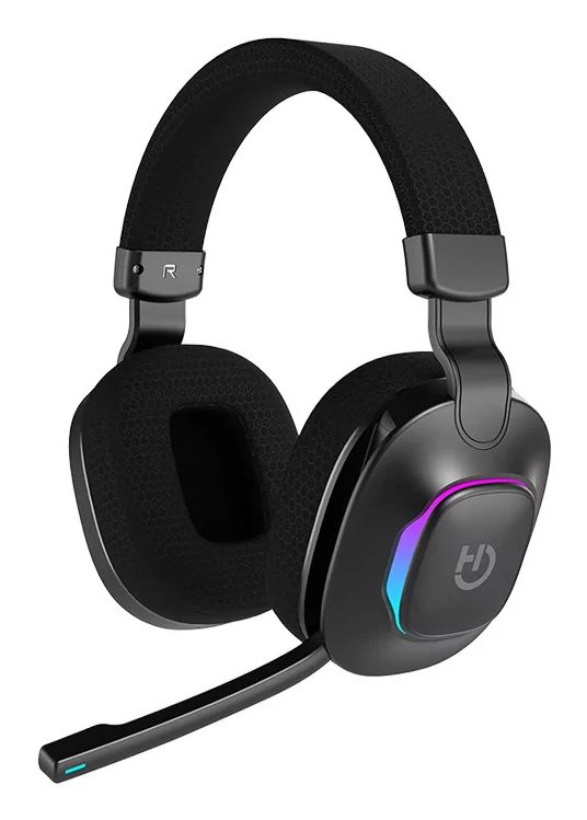 Auriculares Gaming Inalámbricos Con Micrófono Hiditec Vortex Argb/ Jack 3.5/ Bluetooth/ Negros