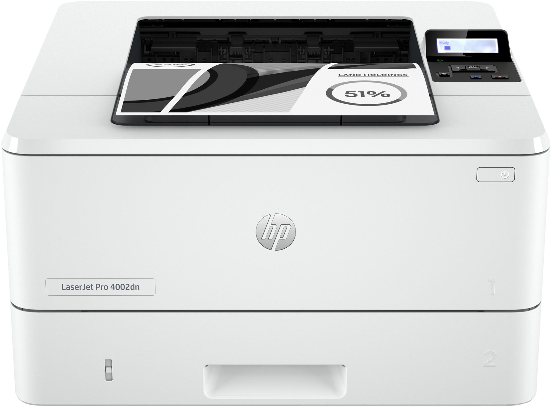 Impresora Láser Monocromo Hp Laserjet Pro 4002Dn/ Dúplex/ Blanca