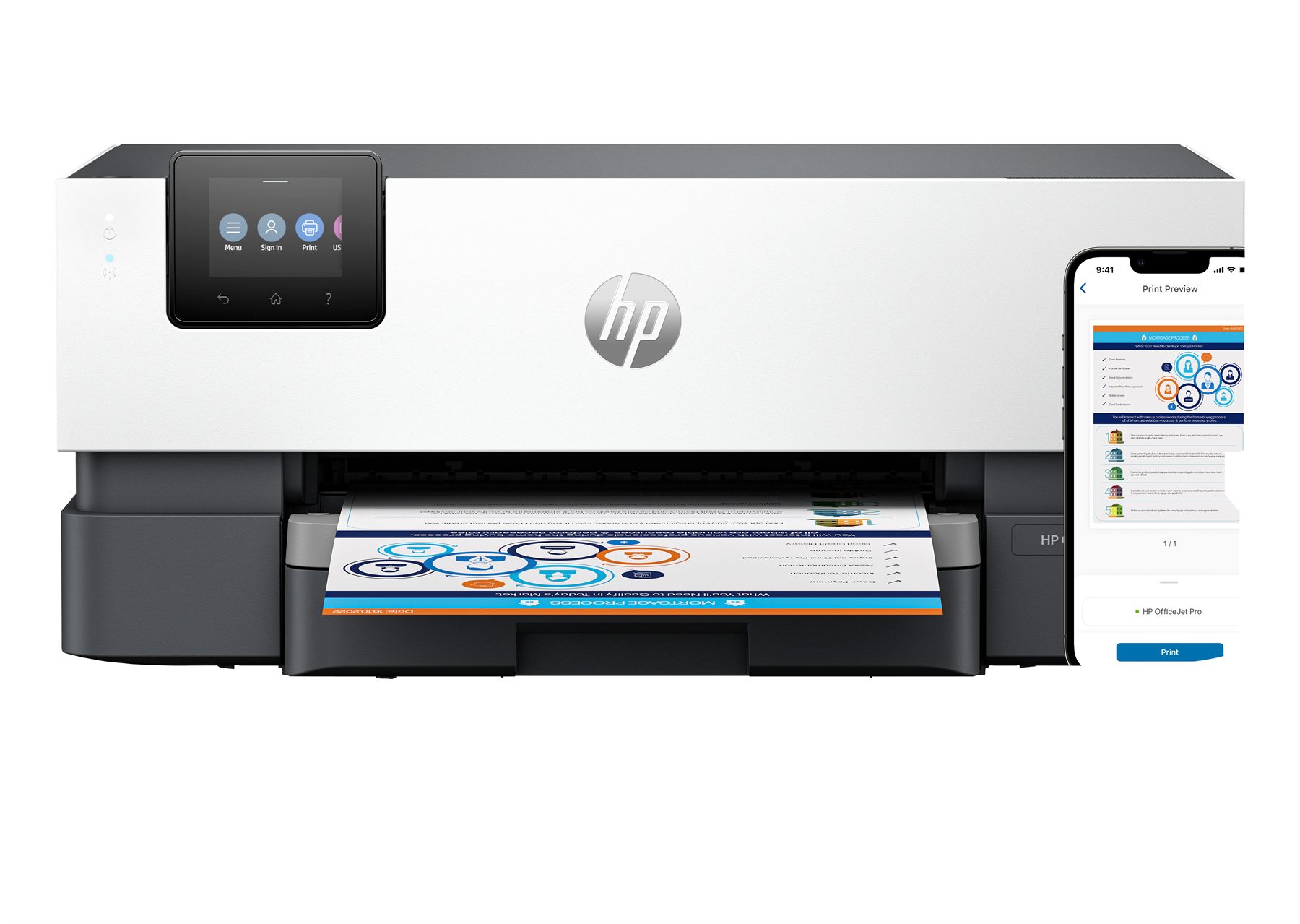 Impresora Hp Officejet Pro 9110B Wifi/ Dúplex/ Blanca