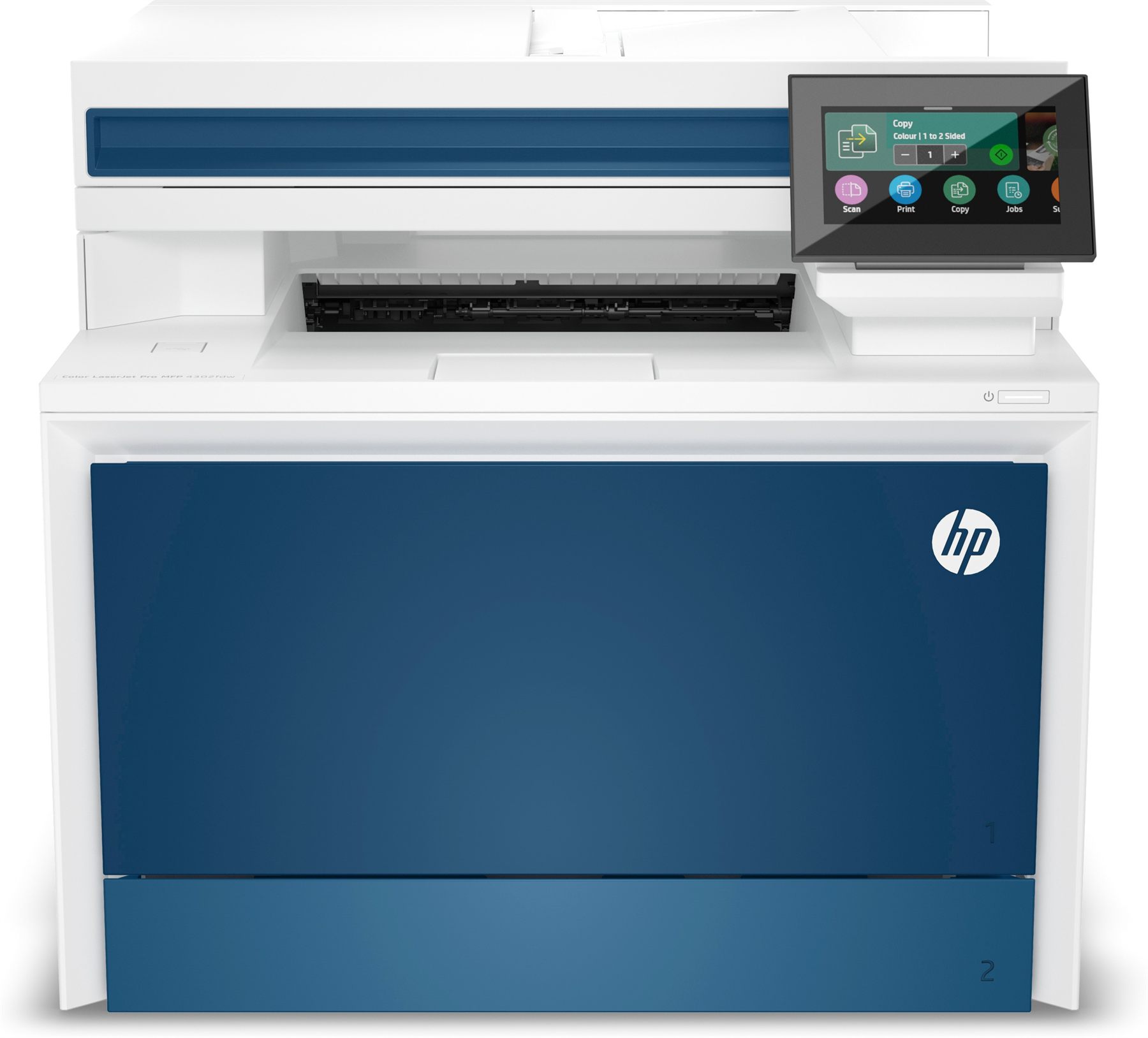 Multifunción Láser Color Hp Laserjet Pro 4302Fdw/ Wifi/ Fax/ Dúplex/ Adf/ Blanca Y Azul