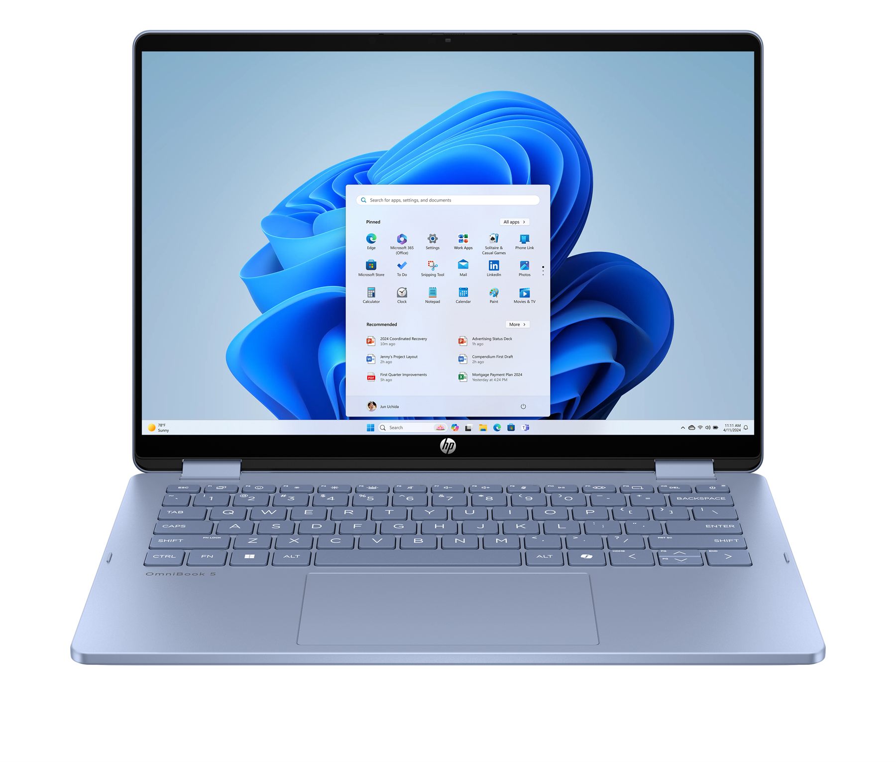 Portátil Convertible Hp Omnibook 5 Flip 14-Fp0044ns Intel Core 5-120U/ 16 GB/ 1 TB SSD/ 14" Táctil/ Win11