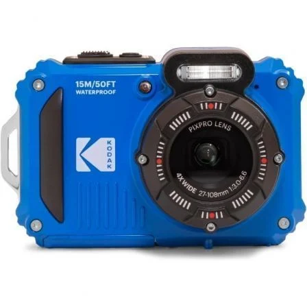 Pack Cámara Digital Kodak Pixpro Wpz2bl6 + 2 Baterías + 1 Microsd/ 16Mp/ Zoom Óptico 4X/ Azul