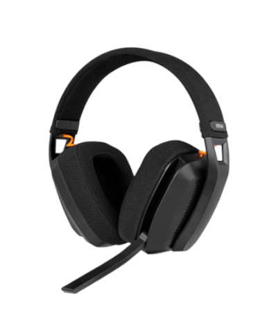 Auriculares Gaming Inalámbricos Con Micrófono Krom Kanji/ Bluetooth/ Usb 2.0/ Negros