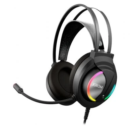 Auriculares Gaming Con Micrófono Krom Kappa/ Jack 3.5/ Usb 2.0/ Negros