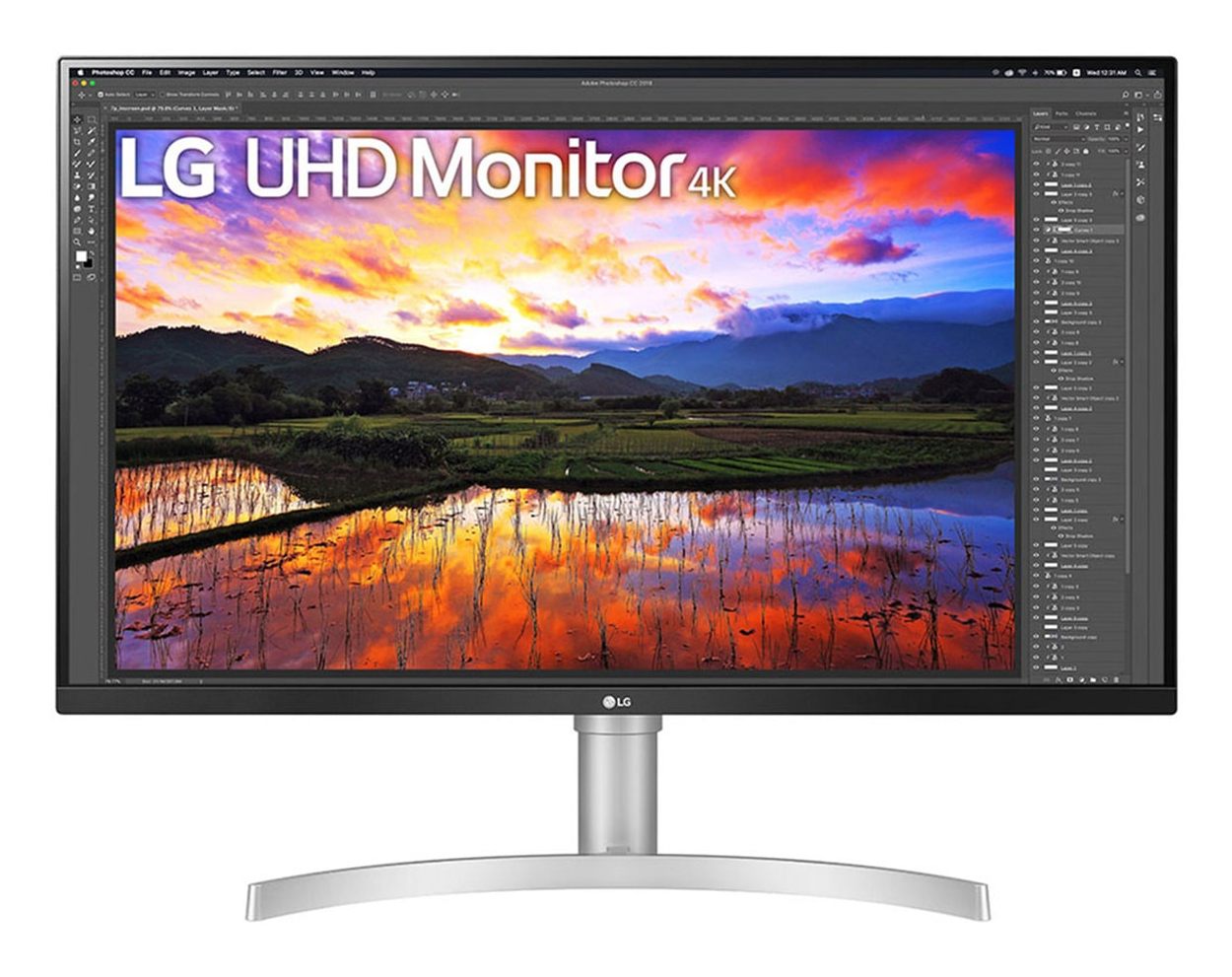 Monitor Profesional Lg 32Un650k-W 31,5"/ 4K/ Multimedia/ Regulable En Altura/ Blanco