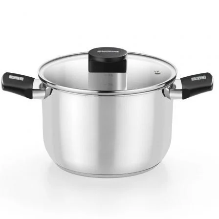 Olla Elite Inox M240224/ 24Cm/ 6.5L/ Acero Inoxidable/ Apta Para Inducción