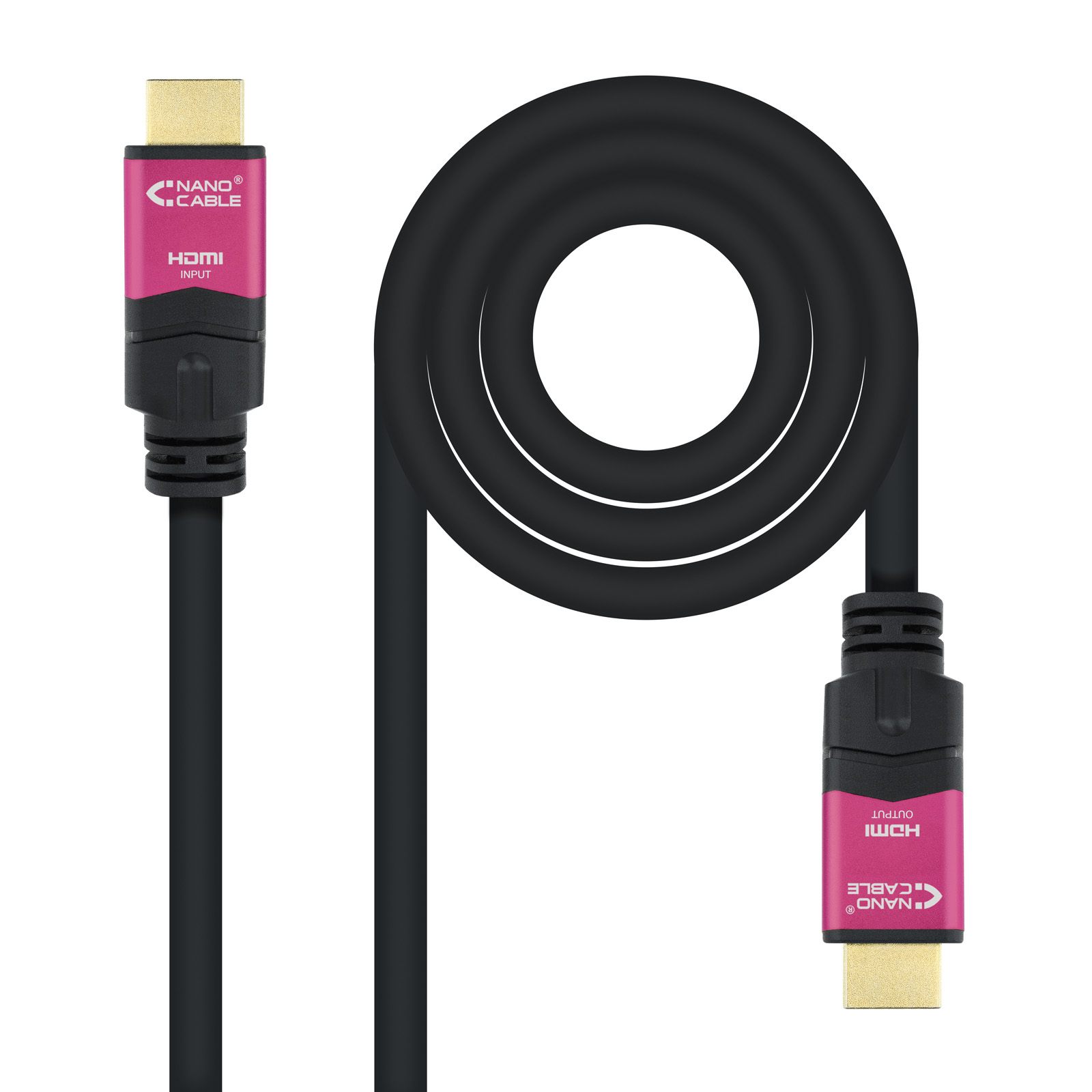 Cable HDMI 2.0 4K Nanocable 10.15.3715/ HDMI Macho - HDMI Macho/ 15M/ Negro