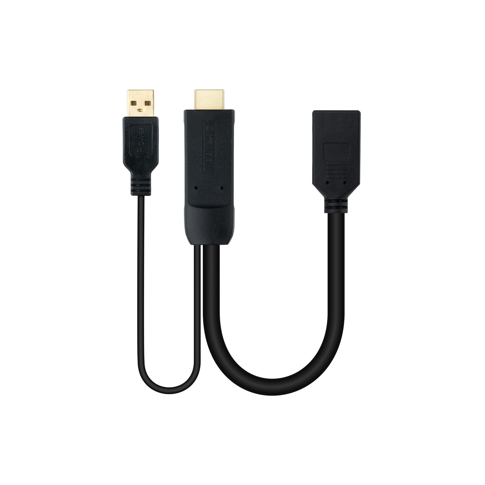 Cable Conversor Nanocable 10.16.0205/ HDMI Macho - DisplayPort Hembra/ 20 Cm/ Negro