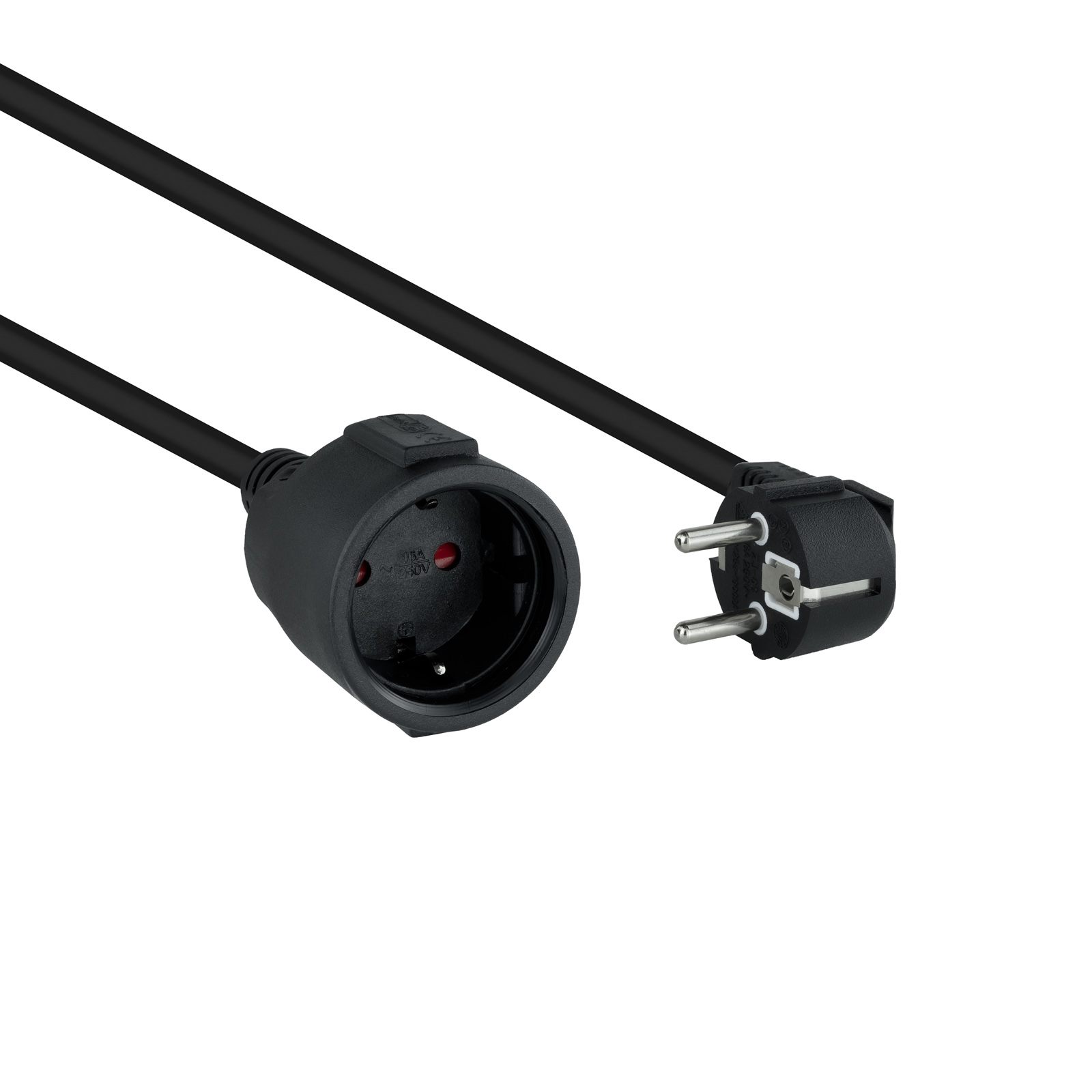 Cable Alargador De Corriente Nanocable 10.22.0610-Bk/ Schuko Hembra - Schuko Macho/ 10M/ Negro