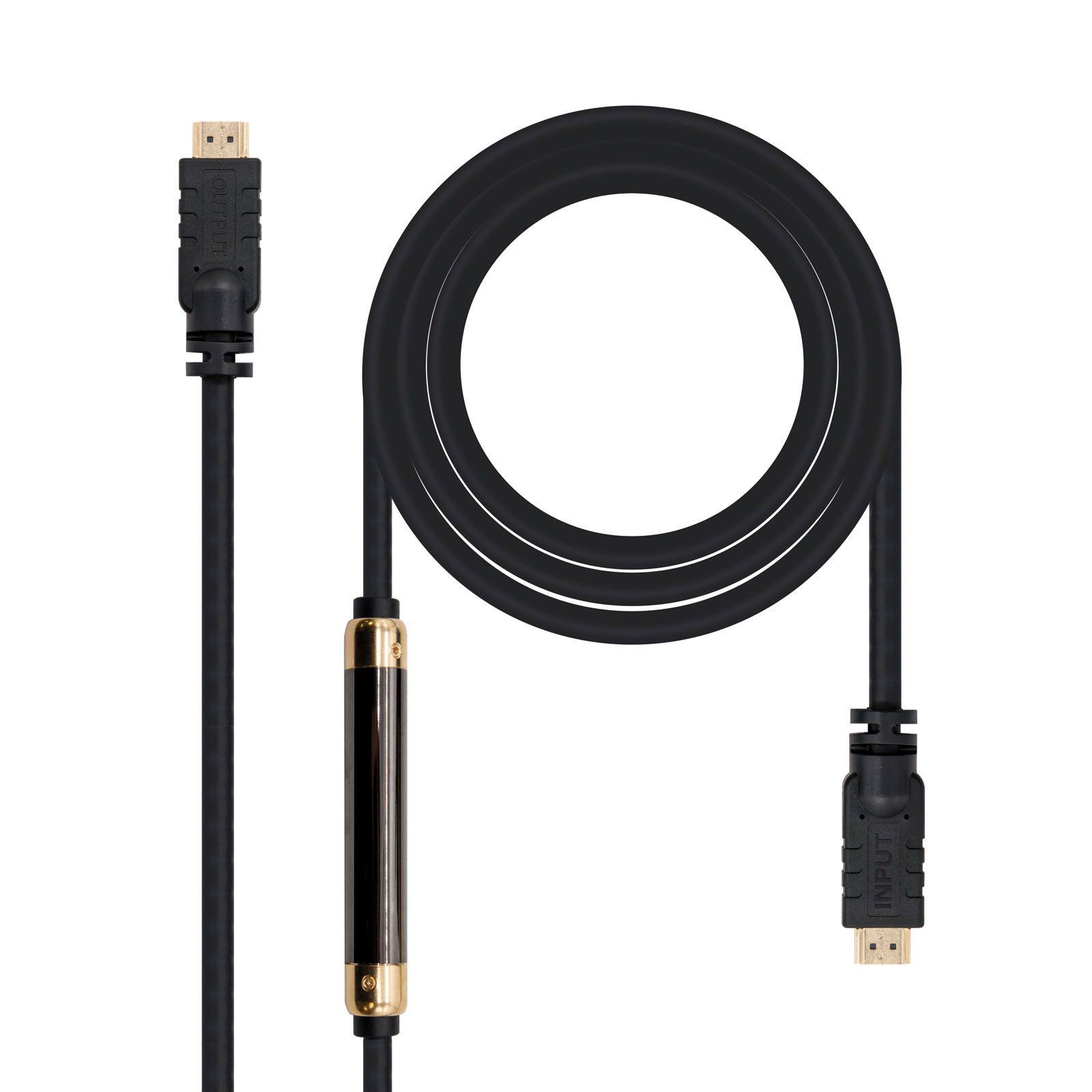 Cable HDMI 1.4 Nanocable 10.15.1825/ HDMI Macho - HDMI Macho/ 25M/ Negro