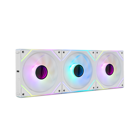 Pack 3 Ventiladores Nox Pro Link/ Argb/ 12Cm/ Blancos