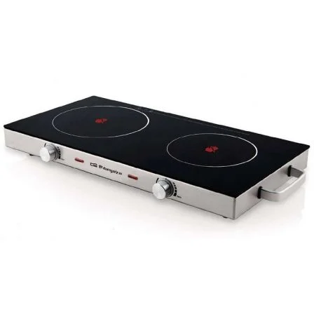 Vitrocerámica Orbegozo Pce6000/ 2 Placas 170 Y 205Mm/ 1000W - 1800W