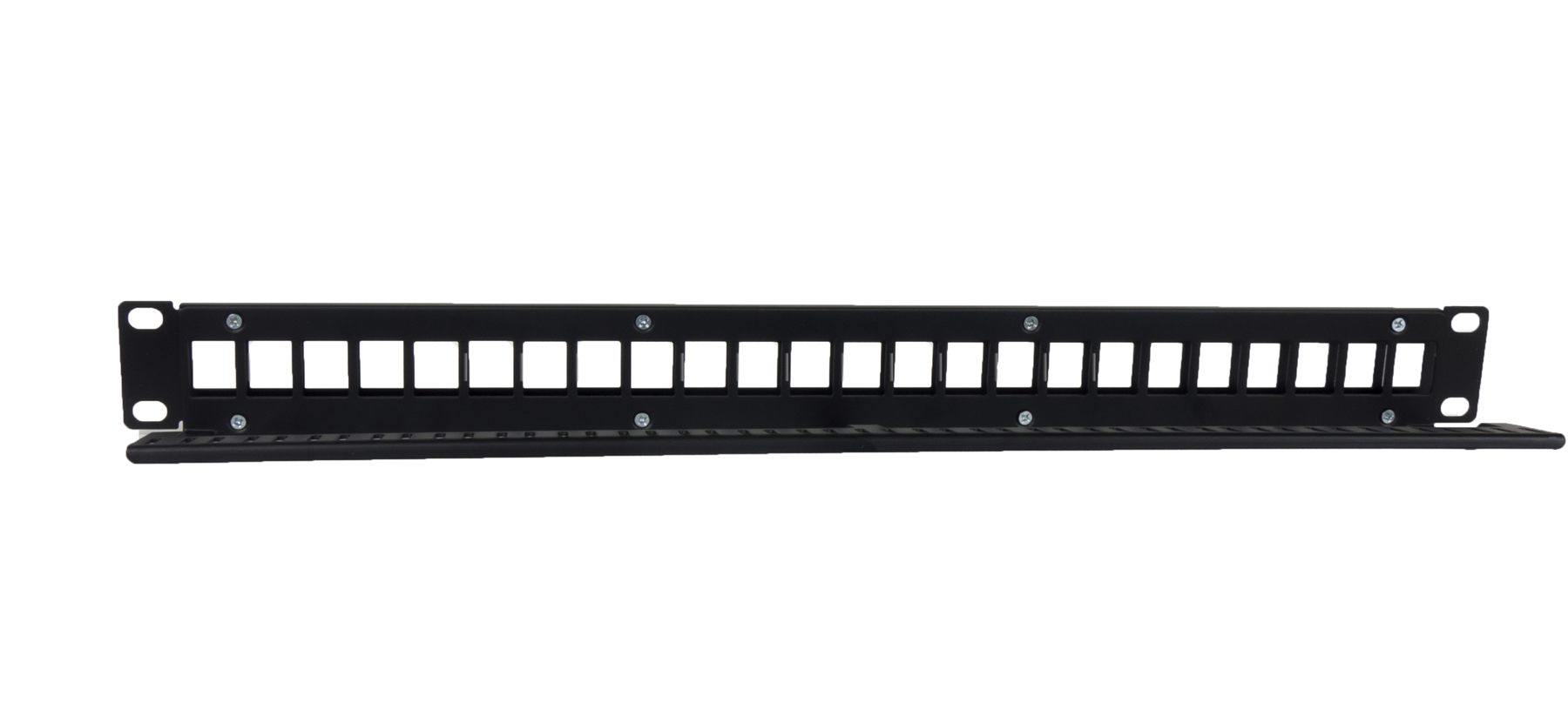 Patch Panel Phasak Pa 3424/ 24 Puertos/ Cat.6/ Altura 1U/ Gestión De Cable/ Conectores Rj45 Utp No Incluidos