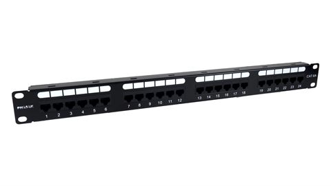 Patch Panel Phasak Pu 2421/ 24 Puertos/ Cat.6A/ Altura 1U