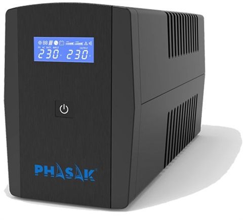 Sai Línea Interactiva Phasak Sirius 1560 Va Interactive/ 1560Va-900W/ 4 Salidas/ Formato Torre