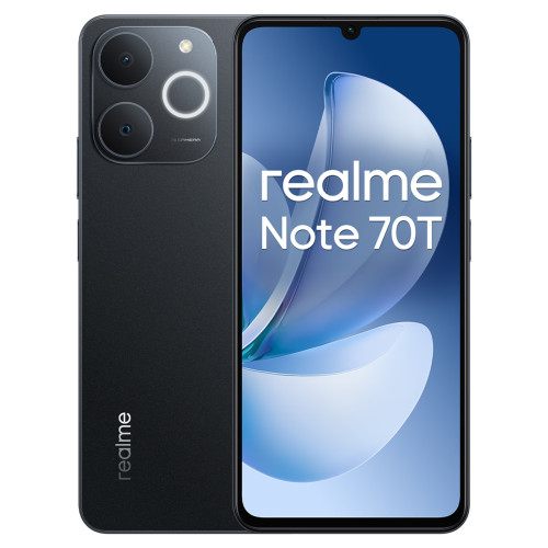 Smartphone Realme Note 70T 4Gb/ 256Gb/ 6.74"/ Negro Obsidiana