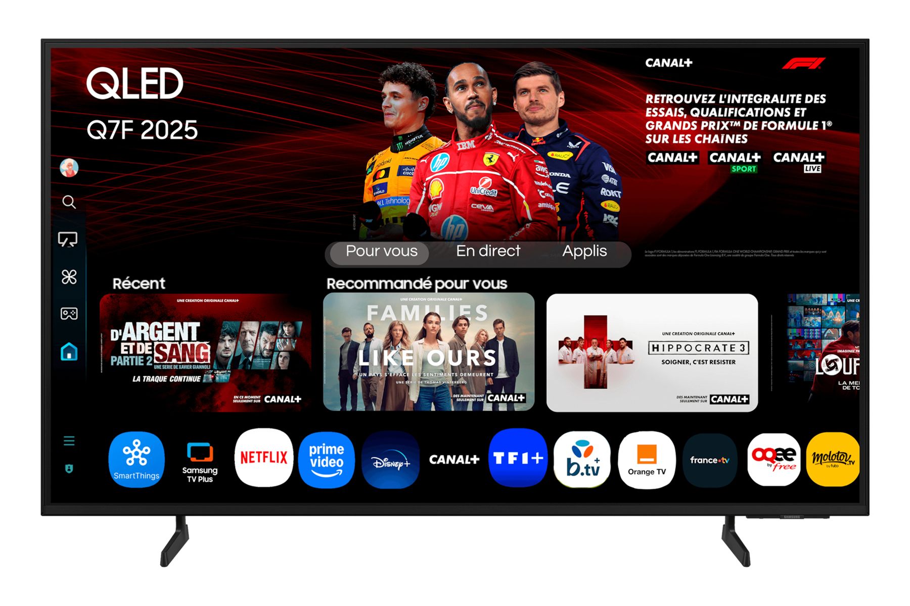 Televisor Samsung Qled Q7f Tq43q7faau 43"/ Ultra HD 4K/ Smart Tv/ Wifi