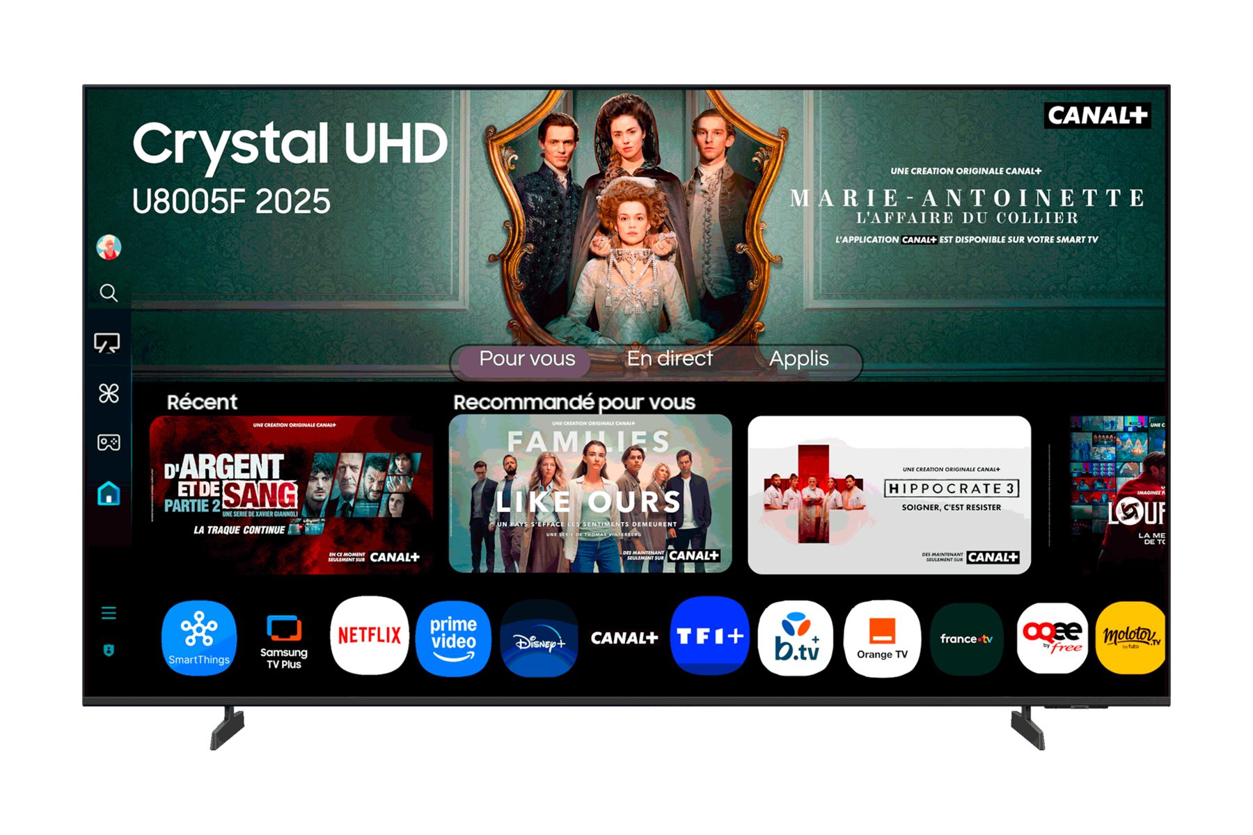 Televisor Samsung Crystal UHD U8005f Tu65u8005fu 65"/ Ultrahd 4K/ Smart Tv/ Wifi