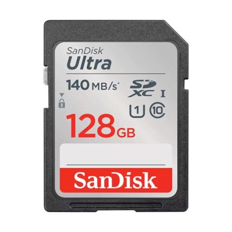 Tarjeta De Memoria Sandisk Ultra 128Gb Sd Hc Uhs-I - Sdxc/ Clase 10/ 140Mbs