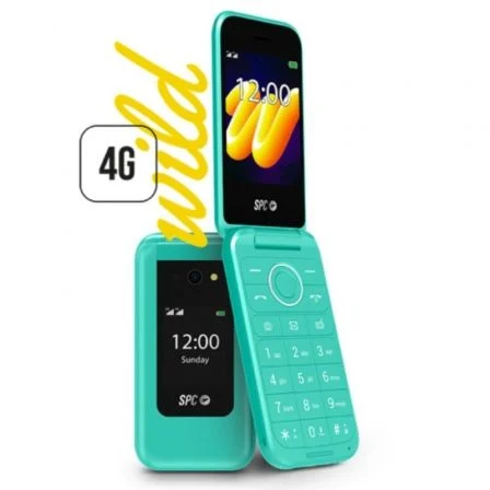 Teléfono Móvil Spc Wild Para Personas Mayores/ 4G/ Verde
