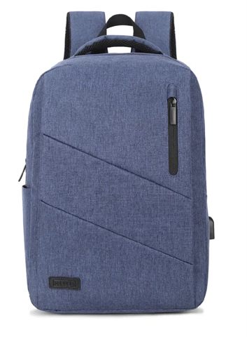 Mochila Subblim City Backpack Para Portátiles Hasta 15.6"/ Puerto Usb/ Azul