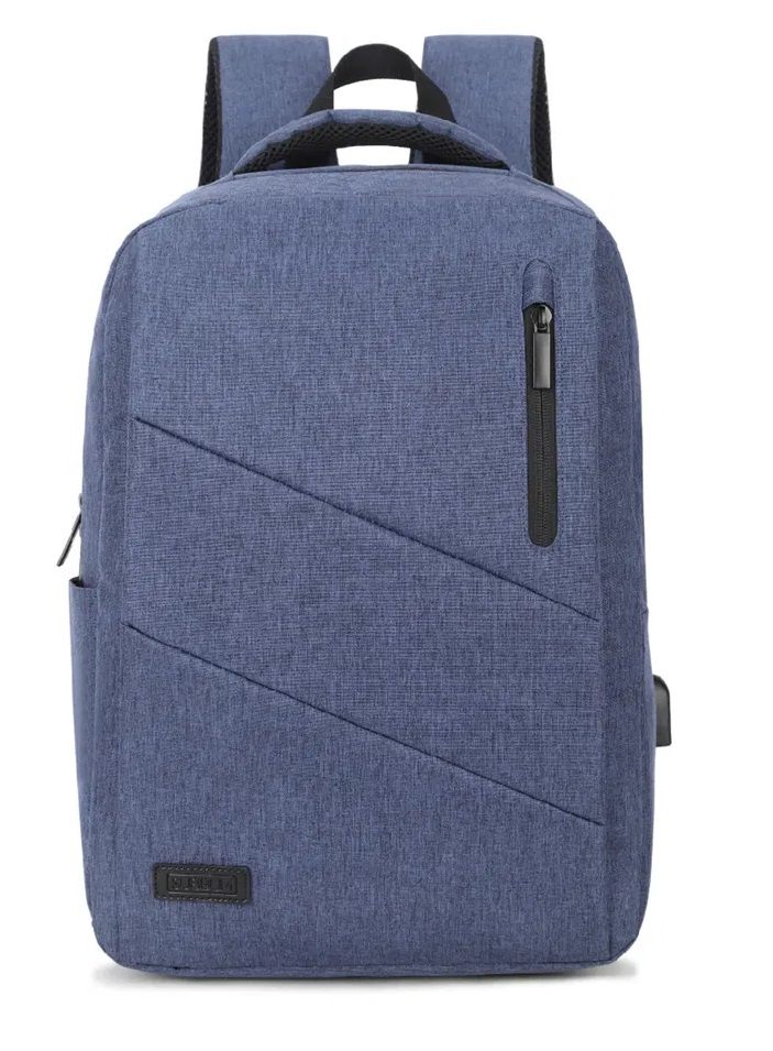 Mochila Subblim City Backpack Para Portátiles Hasta 15.6"/ Puerto Usb/ Azul