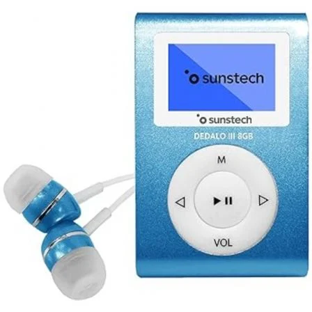 Reproductor Mp3 Sunstech Dedalo Iii/ 8Gb/ Radio Fm/ Azul
