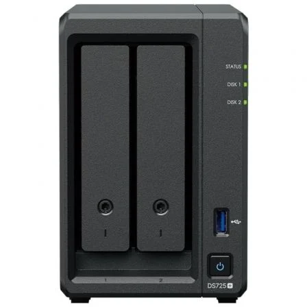 Nas Synology Diskstation Ds725+/ 2 Bahías 3.5"- 2.5"/ 8 GB DDR4/ Formato Torre