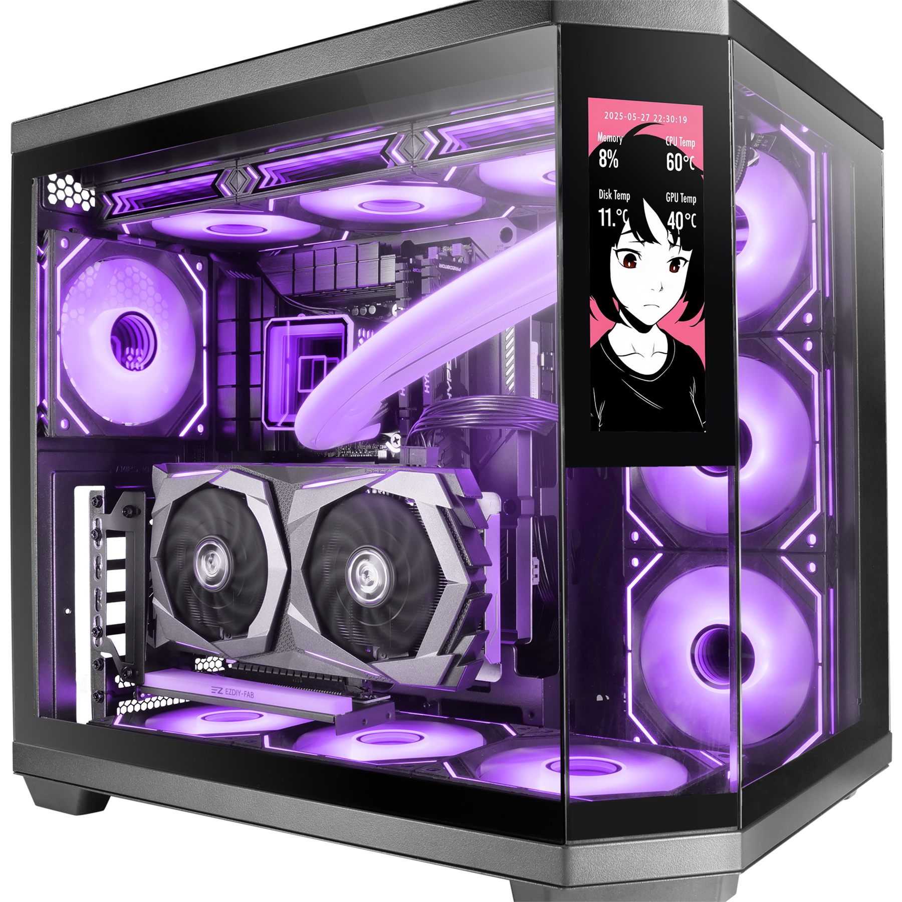 Caja Gaming Semitorre Mars Gaming Mc-3Tcorelcd