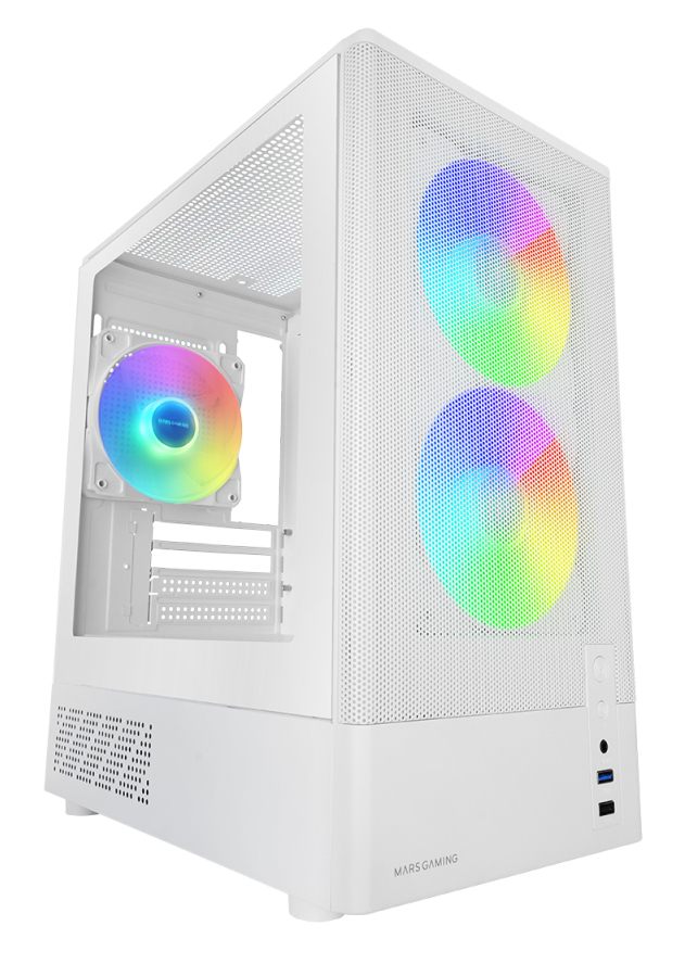Caja Gaming Minitorre Mars Gaming Mc-Onyx/ Blanca