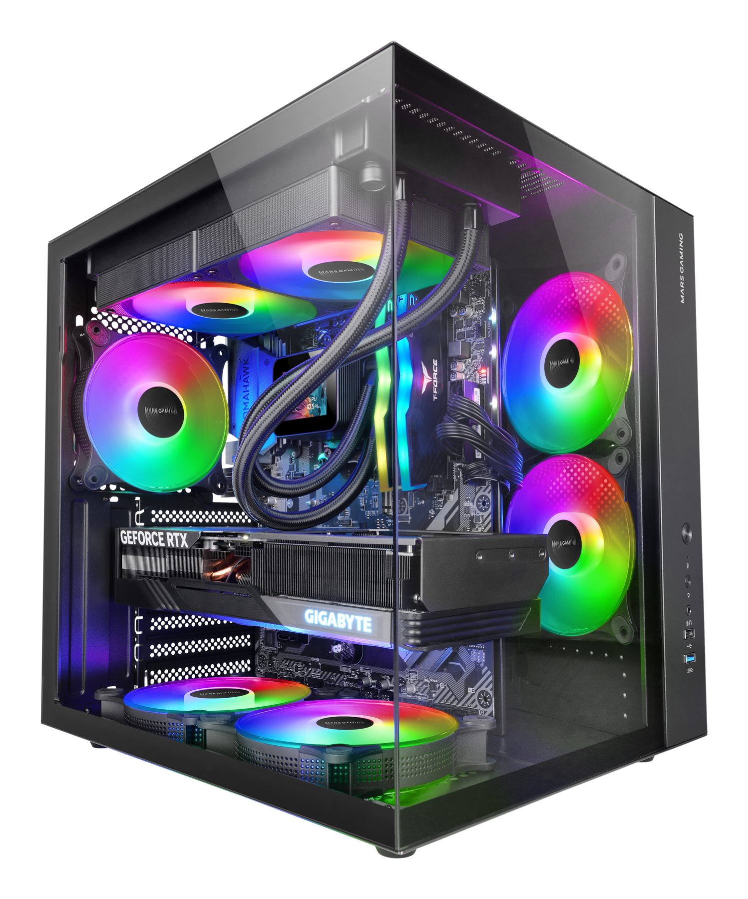 Caja Gaming Semitorre Mars Gaming Mcv-One