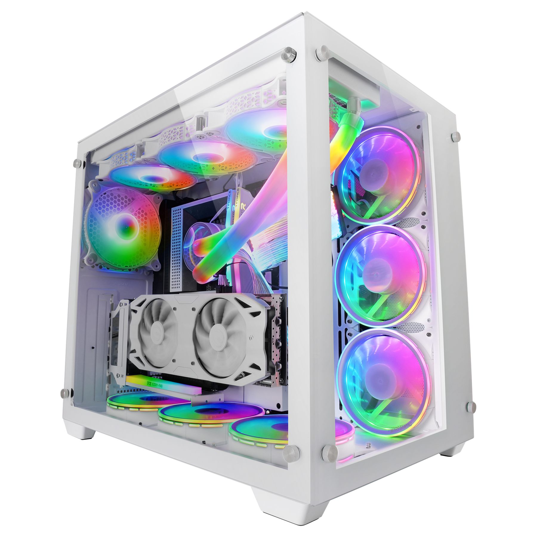 Caja Gaming Torre Mars Gaming Mcv3/ Blanca