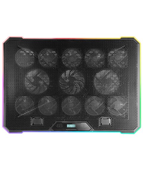 Soporte Refrigerante Mars Gaming Mnbc13 Para Portátiles Hasta 17"/ Iluminación Led