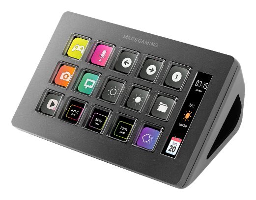 Stream Deck Slim Mars Gaming Msd-One/ 15 Teclas Lcd/ Negro