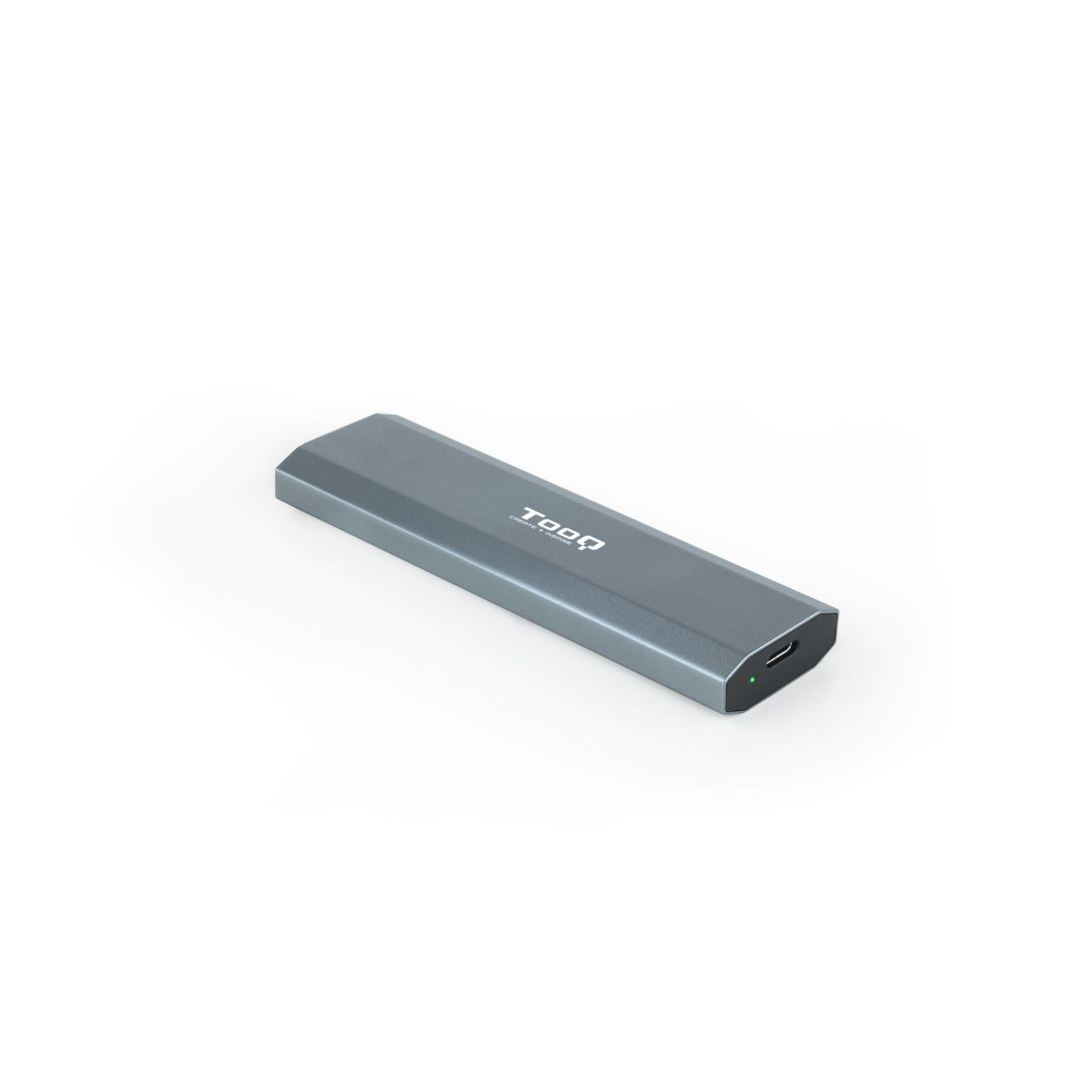 Caja Externa Para Disco SSD M.2 NVMe Tooq Tqe-2223G/ USB 3.2/ Sin Tornillos