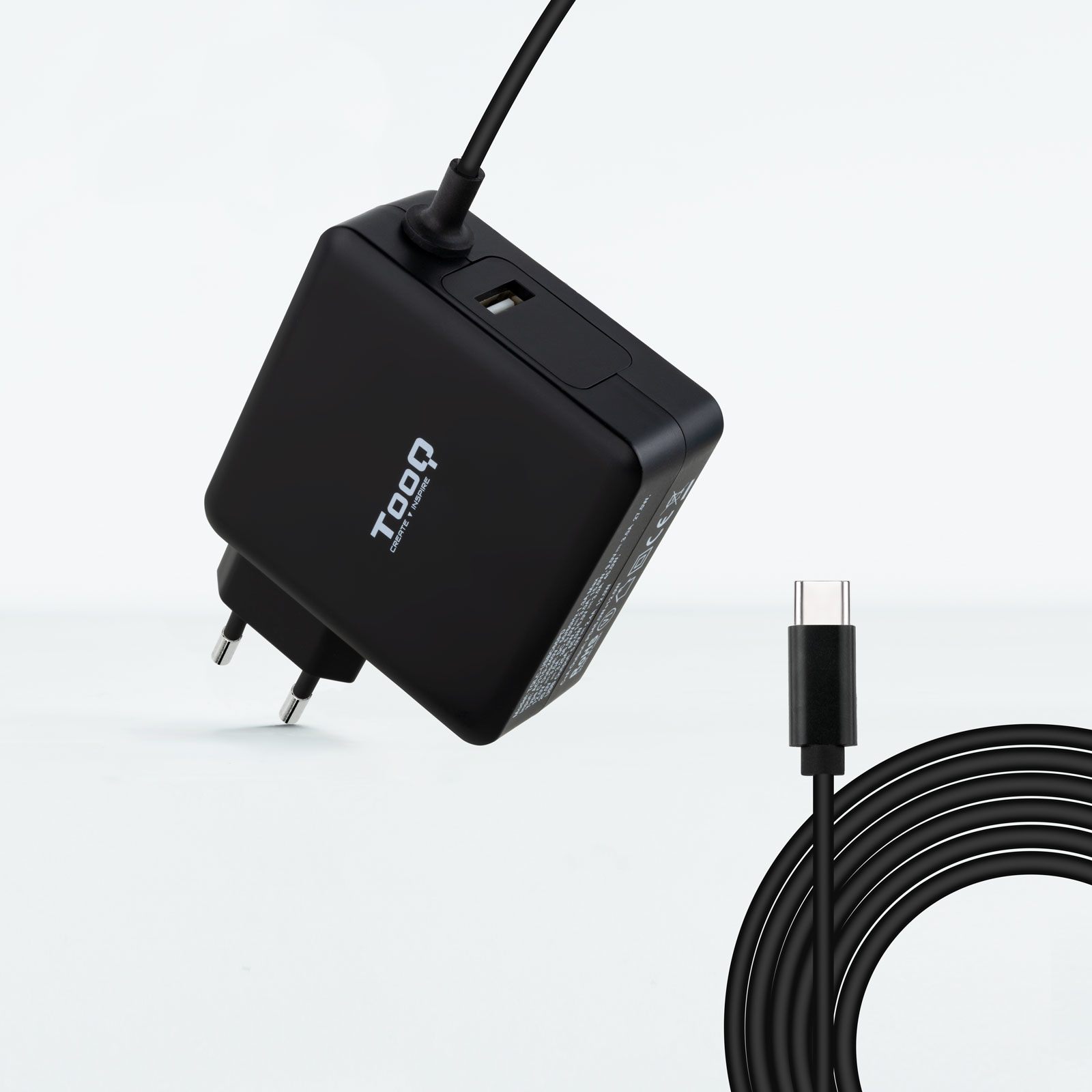 Cargador De Portátil Tooq Tqlc-Usbc90pd USB Tipo-C/ 1Xusb/ 90 W/ Automático/ Voltaje 5-20V